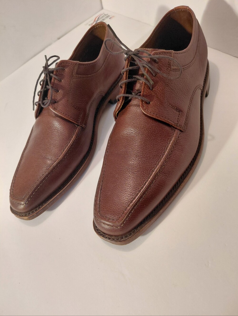 Allen Edmonds Brown Leather Split-Toe Derby Dress Shoes